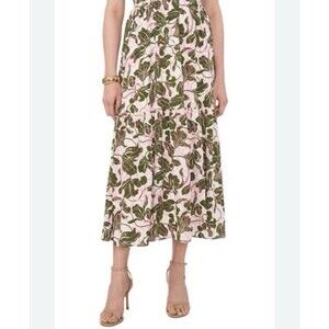 Parker Midi Floral Skirt Woman’s Sz 6 Beachy Feminine New